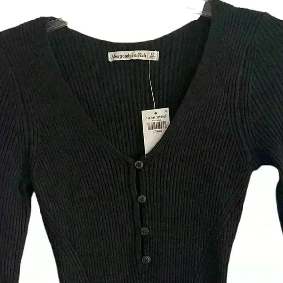 Abercrombie & Fitch Long Sleeve Knit Ribbed
Button Down Bodycon Dress Size XS - Picture 11 of 11